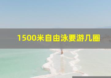 1500米自由泳要游几圈