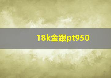 18k金跟pt950