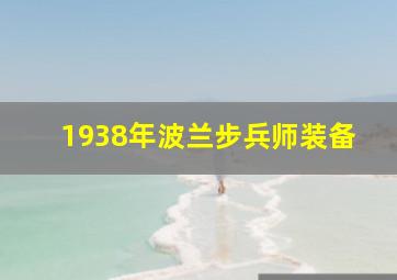 1938年波兰步兵师装备