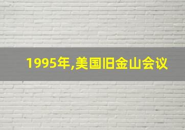 1995年,美国旧金山会议