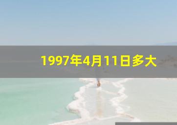 1997年4月11日多大