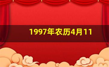 1997年农历4月11