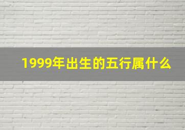 1999年出生的五行属什么