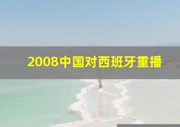 2008中国对西班牙重播