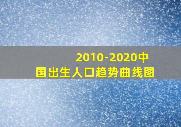 2010-2020中国出生人口趋势曲线图