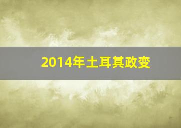 2014年土耳其政变