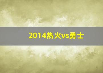 2014热火vs勇士