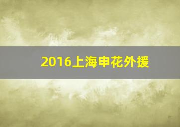 2016上海申花外援