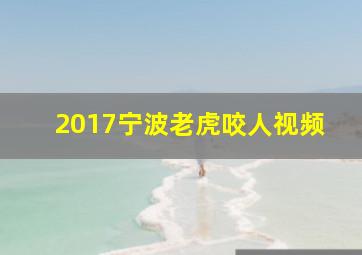 2017宁波老虎咬人视频