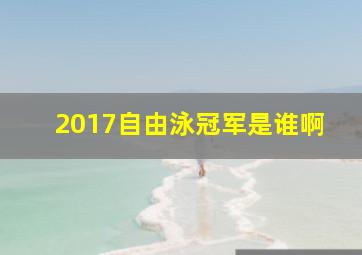 2017自由泳冠军是谁啊