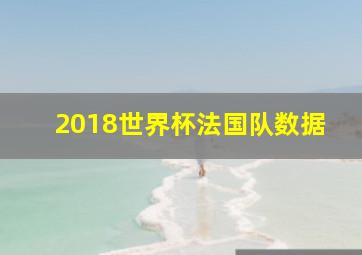 2018世界杯法国队数据