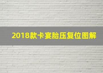 2018款卡宴胎压复位图解