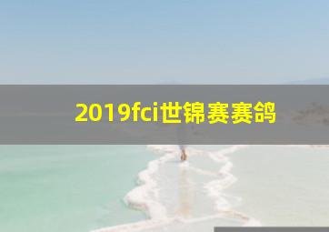 2019fci世锦赛赛鸽