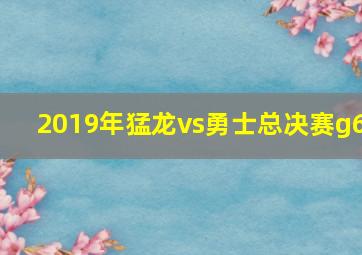 2019年猛龙vs勇士总决赛g6