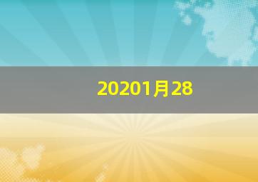 20201月28