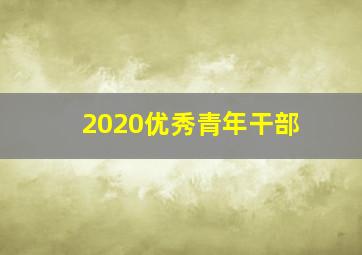 2020优秀青年干部