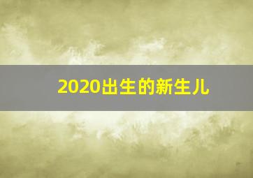 2020出生的新生儿