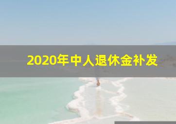 2020年中人退休金补发