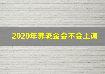 2020年养老金会不会上调