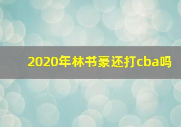 2020年林书豪还打cba吗