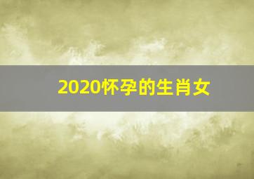 2020怀孕的生肖女