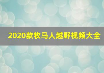 2020款牧马人越野视频大全