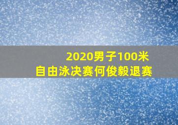 2020男子100米自由泳决赛何俊毅退赛