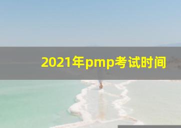 2021年pmp考试时间