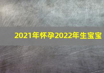 2021年怀孕2022年生宝宝