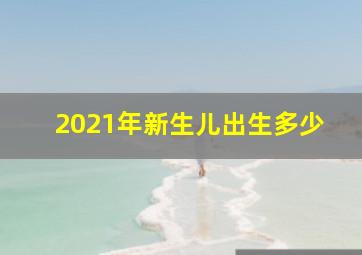 2021年新生儿出生多少