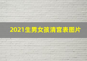 2021生男女孩清宫表图片