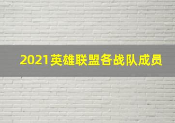 2021英雄联盟各战队成员