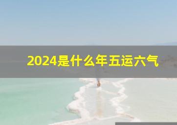 2024是什么年五运六气