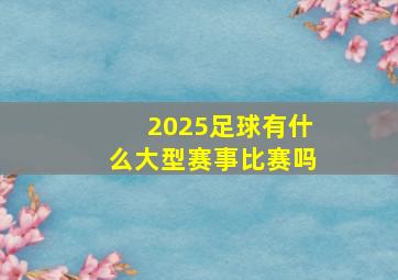 2025足球有什么大型赛事比赛吗