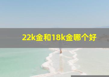 22k金和18k金哪个好