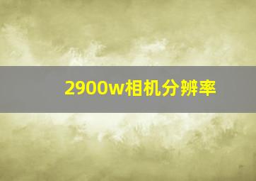 2900w相机分辨率