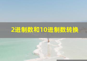 2进制数和10进制数转换