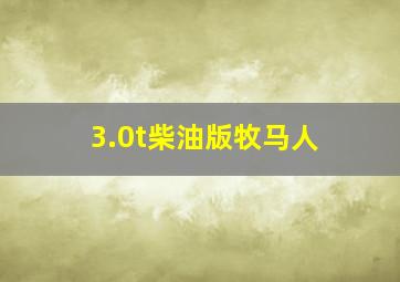 3.0t柴油版牧马人