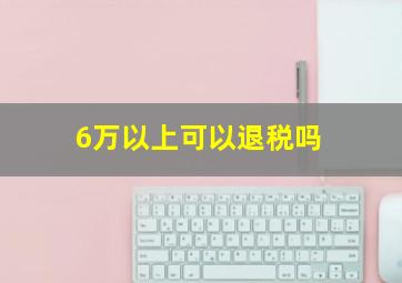 6万以上可以退税吗