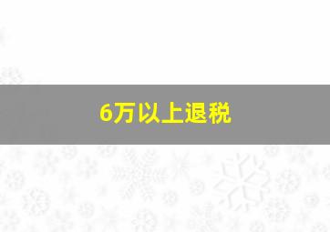 6万以上退税