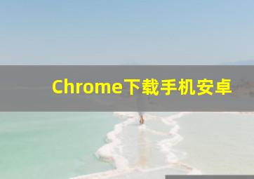 Chrome下载手机安卓