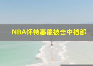 NBA怀特塞德被击中裆部