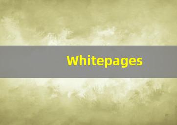 Whitepages