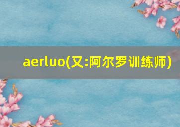 aerluo(又:阿尔罗训练师)