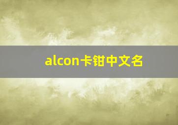 alcon卡钳中文名