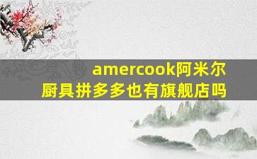 amercook阿米尔厨具拼多多也有旗舰店吗