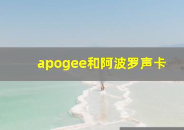 apogee和阿波罗声卡