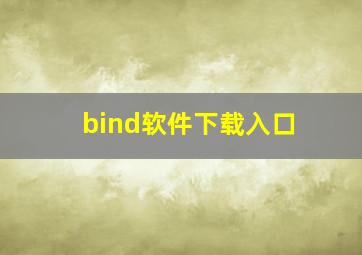 bind软件下载入口