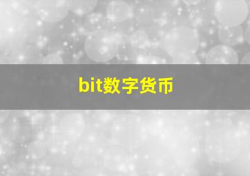 bit数字货币