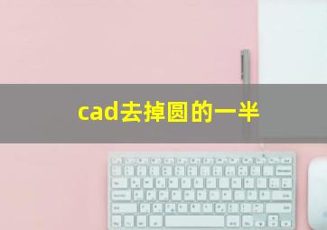 cad去掉圆的一半